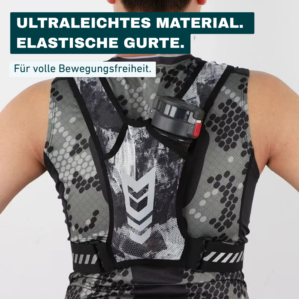 Reflektierende Laufweste – Sichtbar. Leicht. Alles griffbereit.