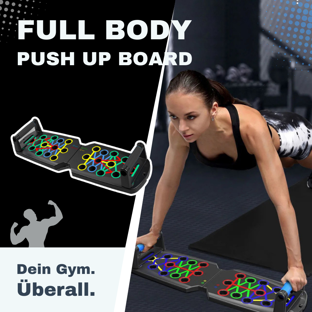 Full Body Push-Up Board – Kompakt. Vielseitig. Für dein Training unterwegs.