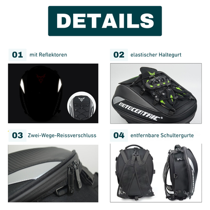 2-in-1 Motorradtasche – Vielseitig. Geräumig. Für jedes Abenteuer.