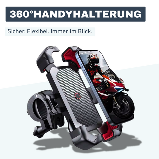 360° Fahrrad-Handyhalterung – Sicher. Flexibel. Immer im Blick.