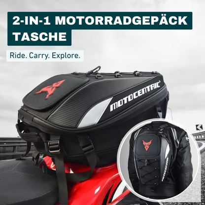 2-in-1 Motorradtasche – Vielseitig. Geräumig. Für jedes Abenteuer.