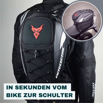 2-in-1 Motorradtasche – Vielseitig. Geräumig. Für jedes Abenteuer.
