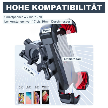 360° Fahrrad-Handyhalterung – Sicher. Flexibel. Immer im Blick.