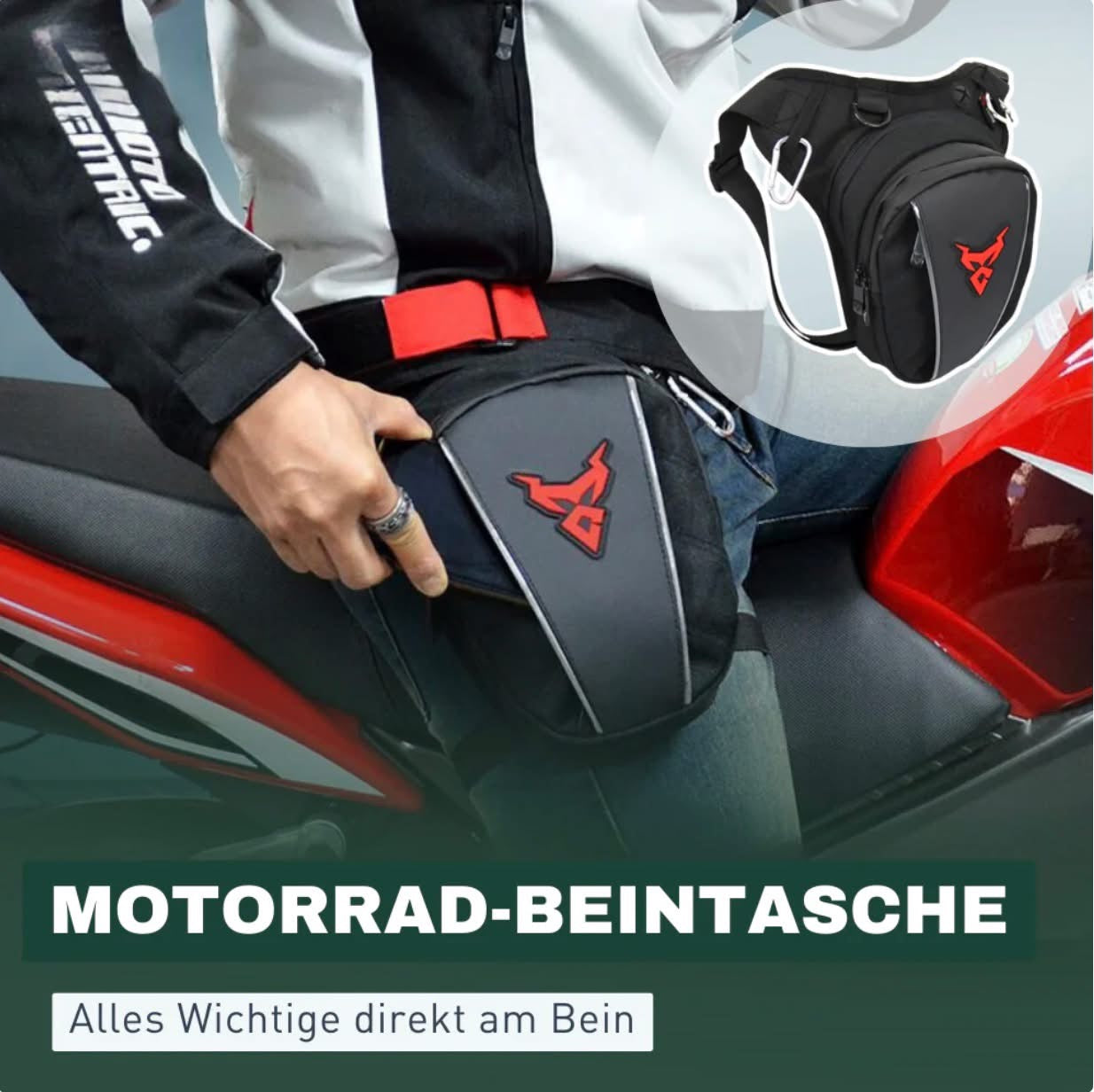 Das Wichtigste direkt am Bein