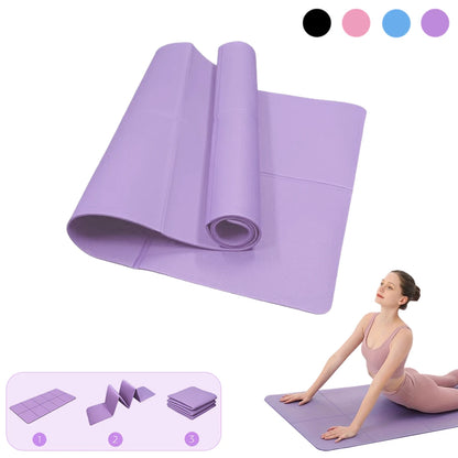 Flexibel trainieren – egal wo du bist, ob zu Hause, im Park oder unterwegs – diese faltbare Yogamatte passt sich deinem Lifestyle an. Leicht, kompakt und schnell verstaut, begleitet sie dich überall hin.